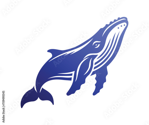 Humpback whale vector