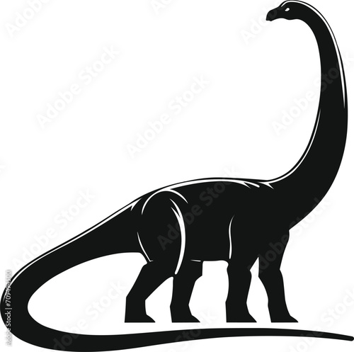 Diplodocus Dinosaur vector illustration

