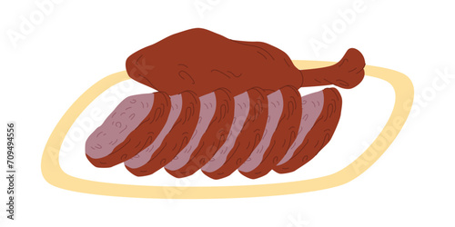 peking duck traditional food china made from duck roast fresh delicious meal