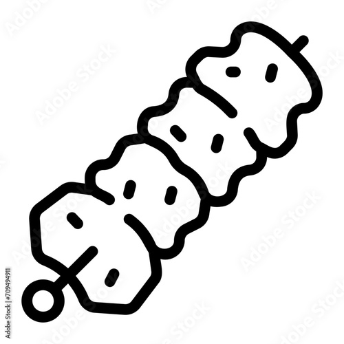 skewer Line Icon