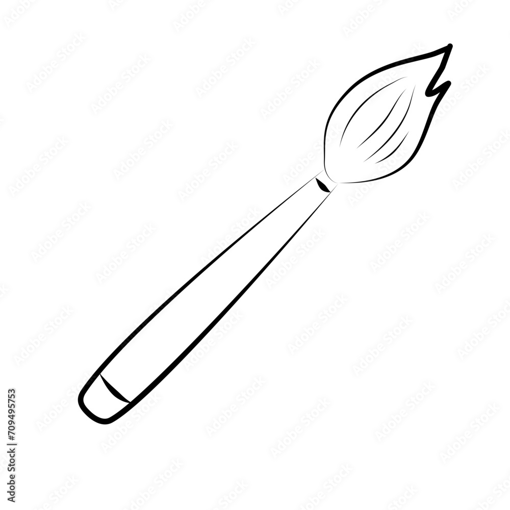 Brush for painting doodle line art Brush for painting doodle line art