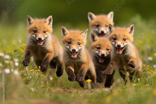 red fox vulpes © Jacek
