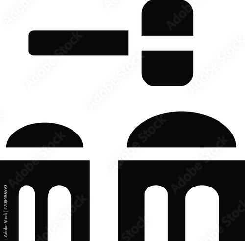 Rounded filled Whack A Mole Icon