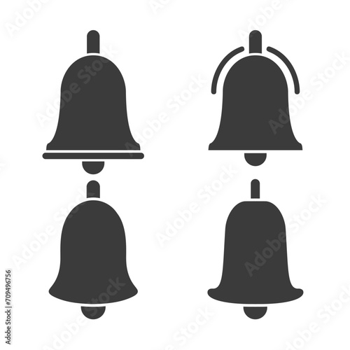 set of bell shape collection,vector illustration for reminder or notification icon