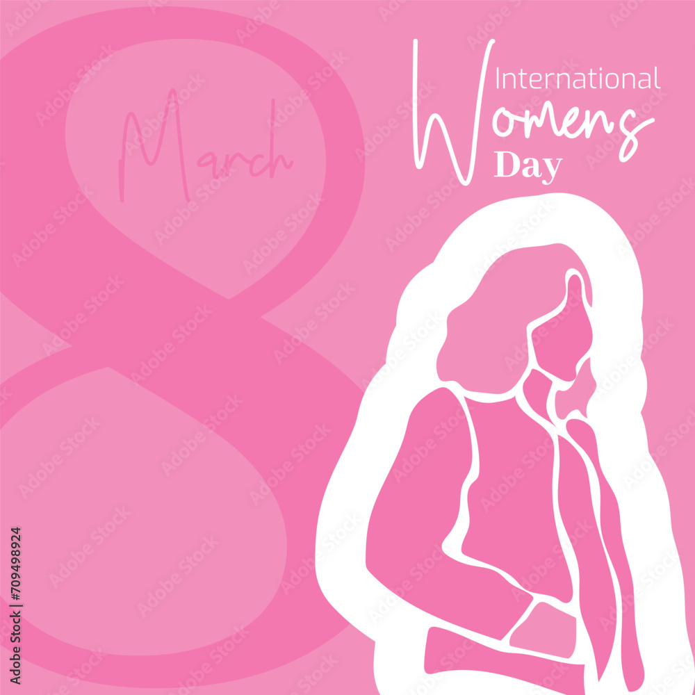 Vector flat design international womens day illustration Vector flat design international womens day illustration