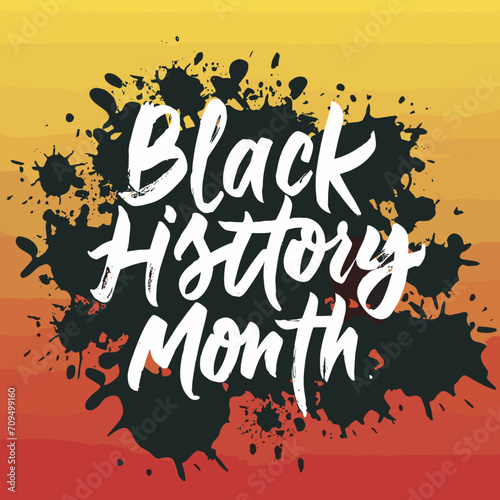 black history month calligraphy , black history month typography ,black history month lettering.