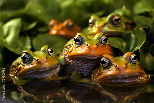 frog in the pond