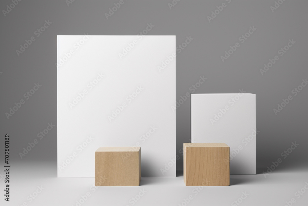Blank Stationery Set Mockup created with Generative AI Blank Stationery Set Mockup created with Generative AI