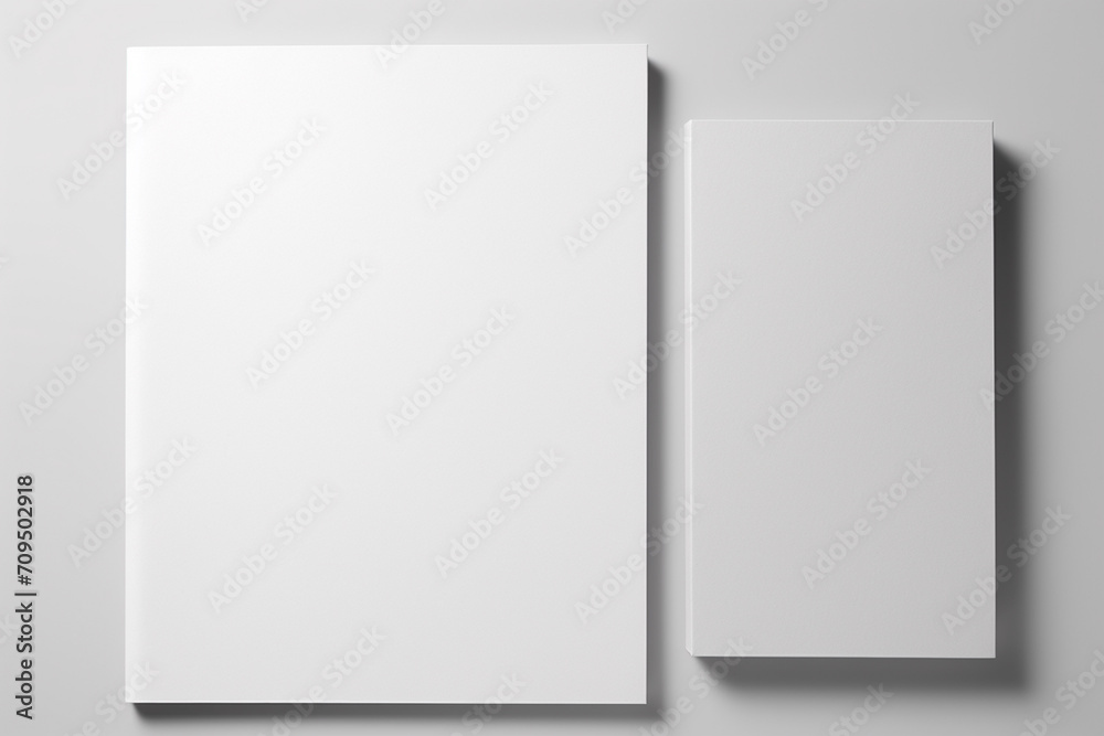 Blank Stationery Set Mockup created with Generative AI Blank Stationery Set Mockup created with Generative AI