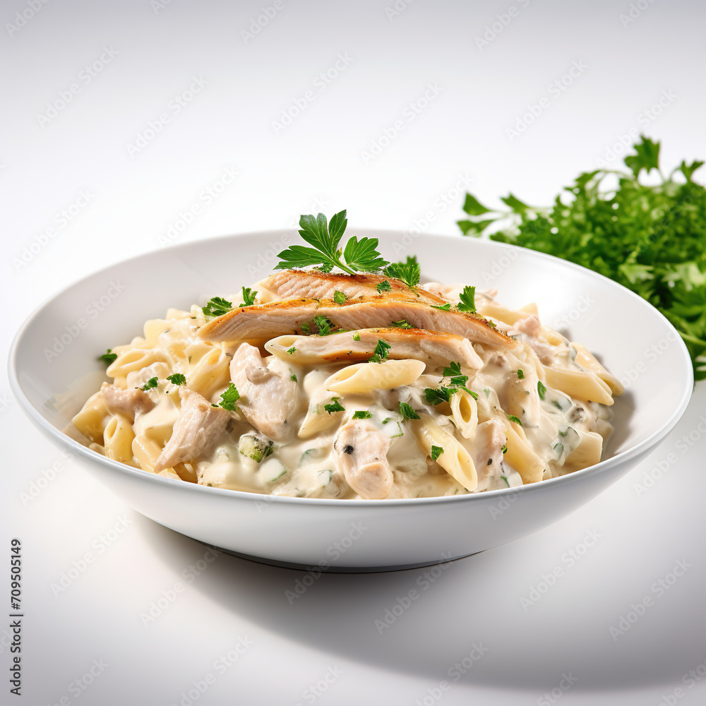 Chicken Alfredo Pasta, a creamy Italian deligh