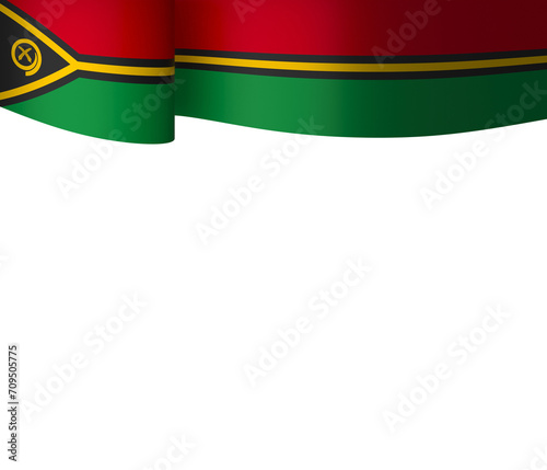 Vanuatu flag element design national independence day banner ribbon png 