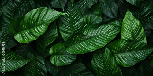 A close up of a green plant with large leaves 