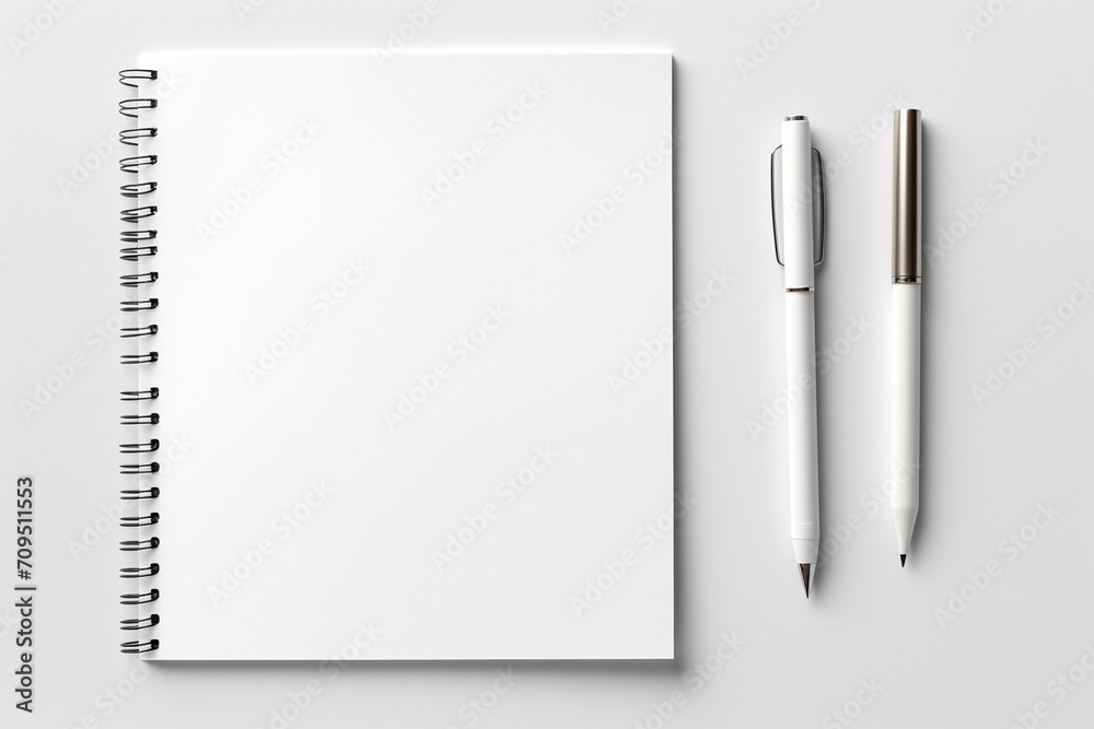 Blank Stationery Set Mockup created with Generative AI Blank Stationery Set Mockup created with Generative AI