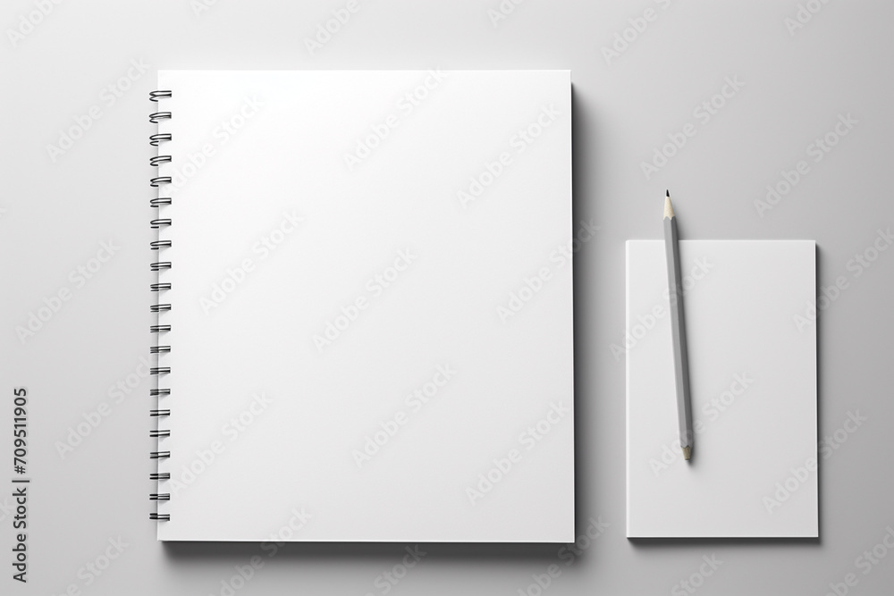 Blank Stationery Set Mockup created with Generative AI Blank Stationery Set Mockup created with Generative AI
