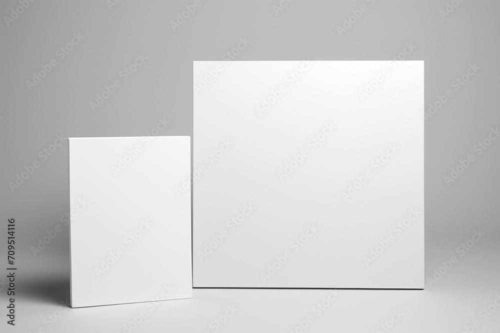 Naklejka premium Blank Stationery Set Mockup created with Generative AI