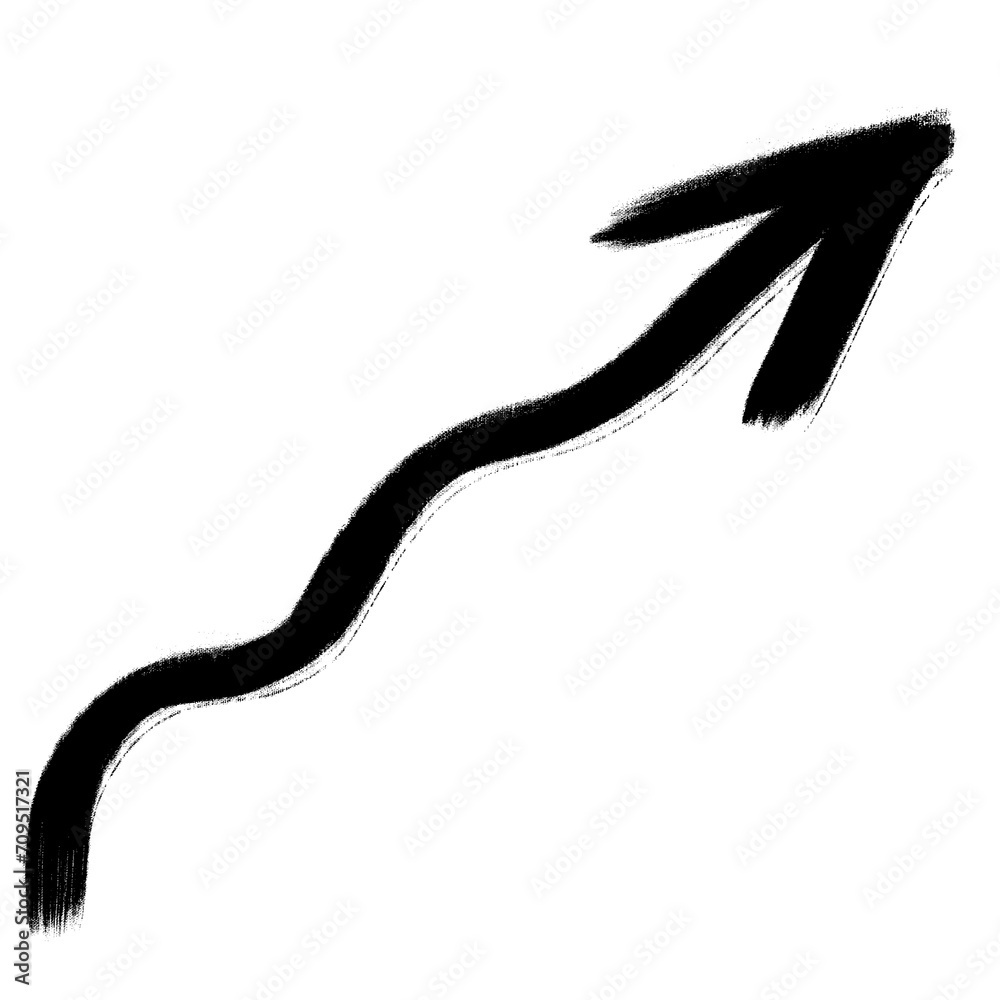 Fototapeta premium Arrow. Arrow Doodle. Arrow Scribble. Transparent background.