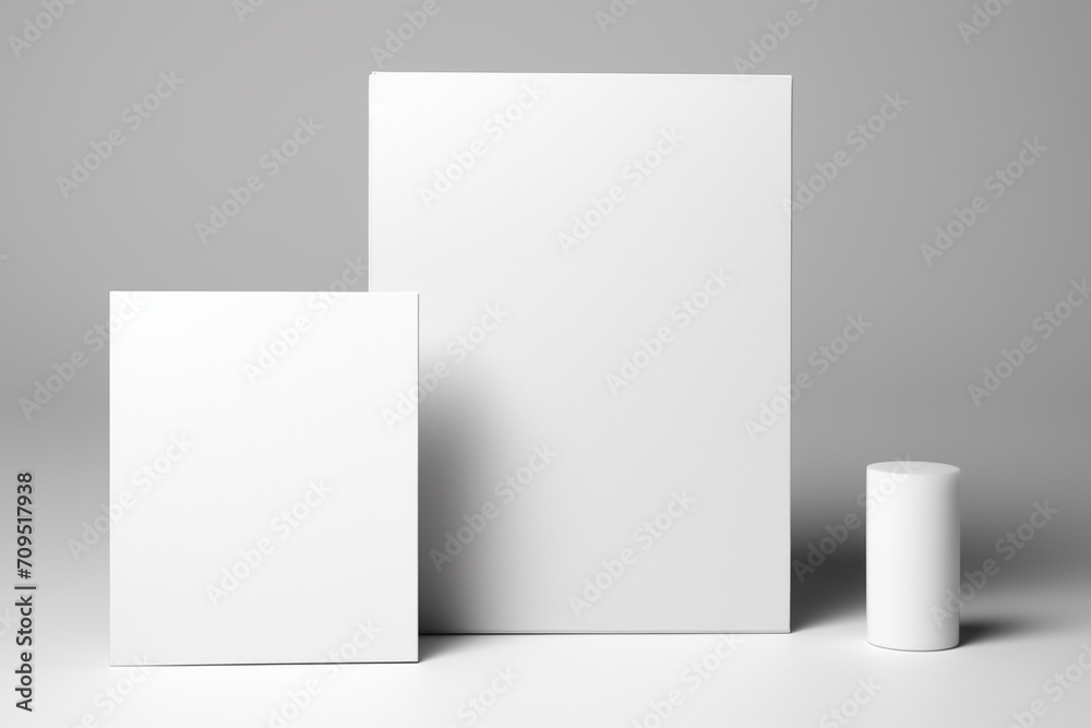 Blank Stationery Set Mockup created with Generative AI Blank Stationery Set Mockup created with Generative AI
