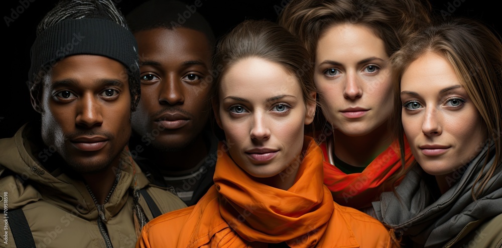 Diverse Group Portrait Showcasing Multicultural Unity. Diverse Group Portrait Showcasing Multicultural Unity.