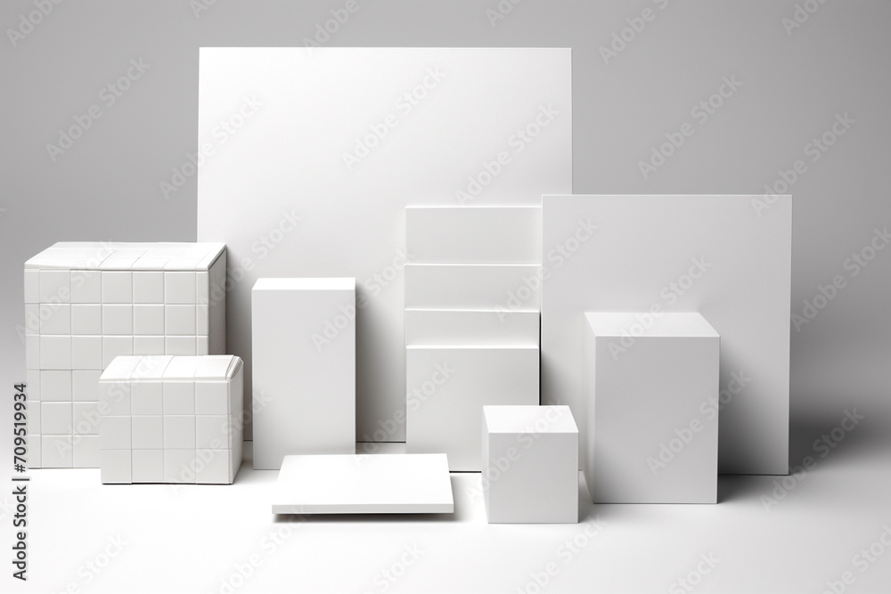 Blank Stationery Set Mockup created with Generative AI Blank Stationery Set Mockup created with Generative AI