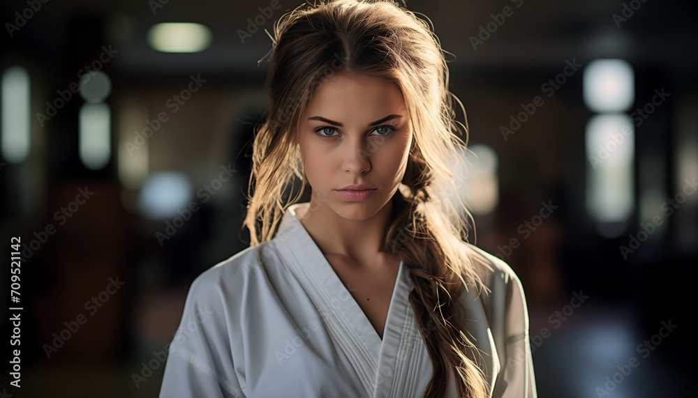Obraz premium martial arts female instructor