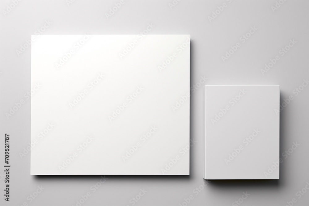 Fototapeta premium Blank Stationery Set Mockup created with Generative AI
