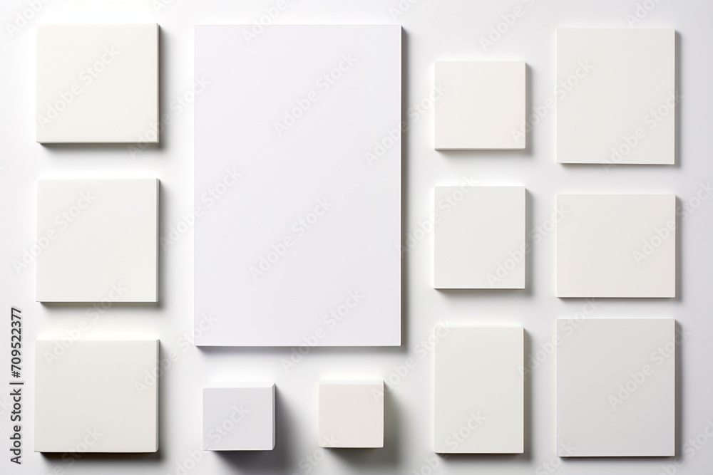 Blank Stationery Set Mockup created with Generative AI Blank Stationery Set Mockup created with Generative AI