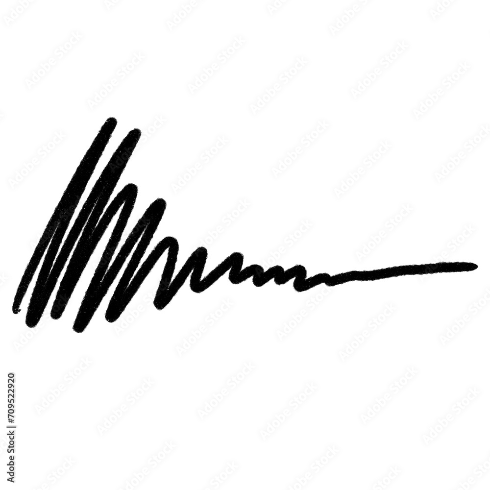 Fototapeta premium Scribble, doodle transparent background.