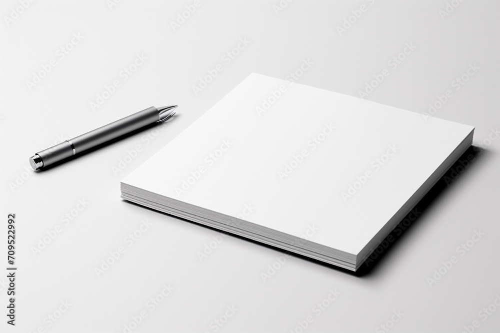 Blank Stationery Set Mockup created with Generative AI Blank Stationery Set Mockup created with Generative AI