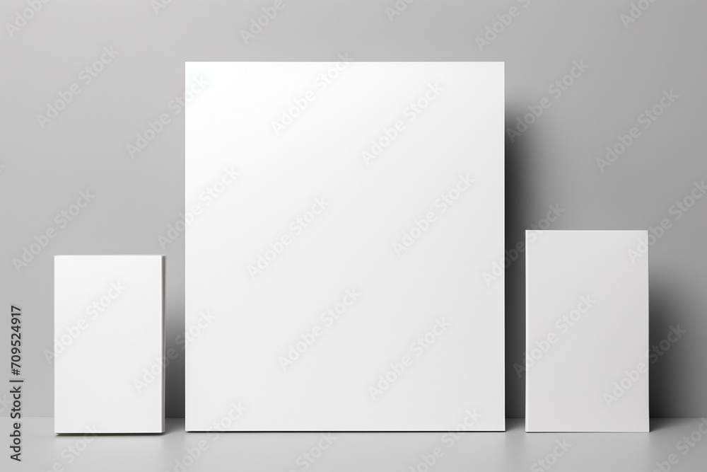 Blank Stationery Set Mockup created with Generative AI Blank Stationery Set Mockup created with Generative AI
