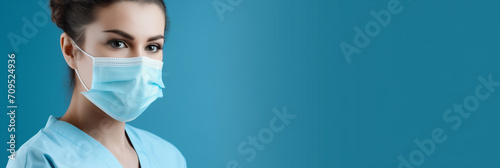 Healthcare Professional Wearing Protective Face Mask