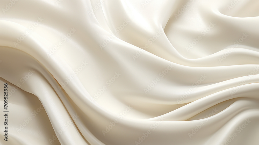 Obraz premium Creamy waves. AI generated.