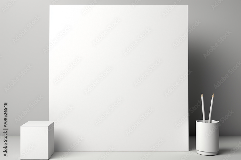 Blank Stationery Set Mockup created with Generative AI Blank Stationery Set Mockup created with Generative AI