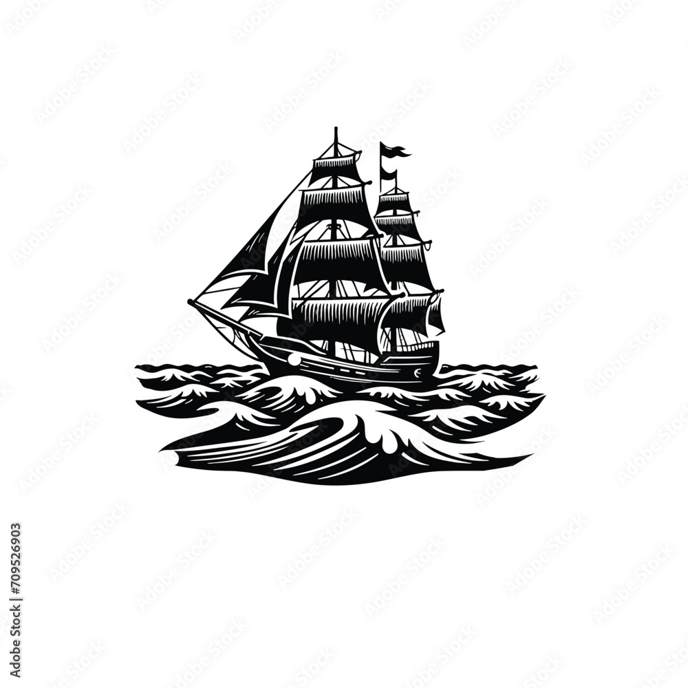Ship Black template logo dowload