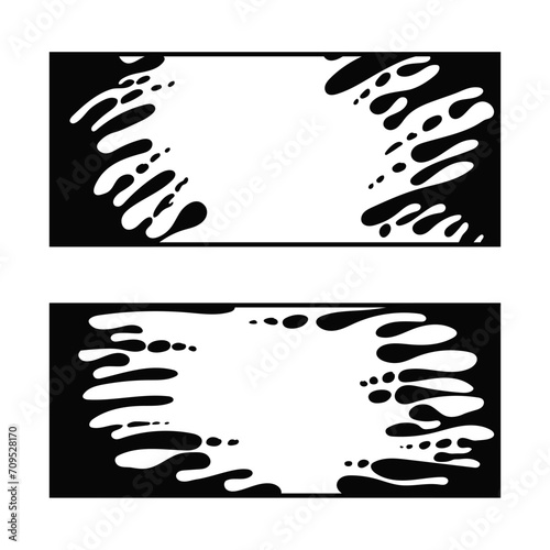 Abstract background with geometric shape line dot and oval set of black abstract splash background