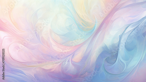 Abstract Background with Swirling Patterns in Pastel Hues