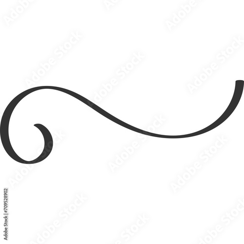 Calligraphy Swirl Element