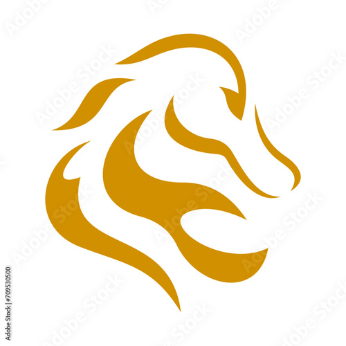 Horse Head Vector Logo Design Template
