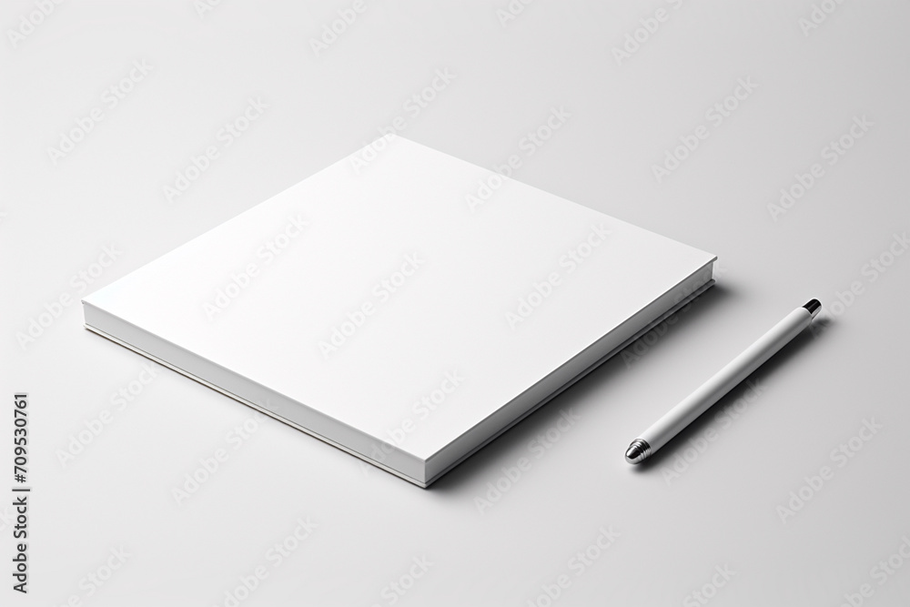 Blank Stationery Set Mockup created with Generative AI Blank Stationery Set Mockup created with Generative AI