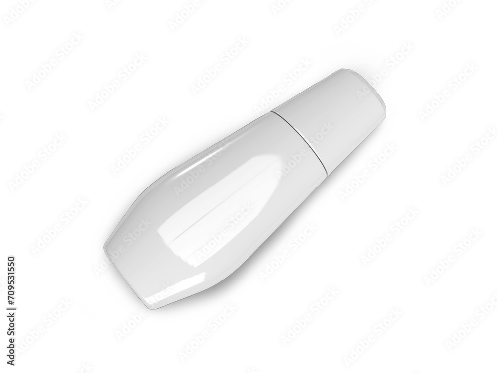 Blank Cosmetic Bottle 3D Illustration Mockup Scene Blank Cosmetic Bottle 3D Illustration Mockup Scene