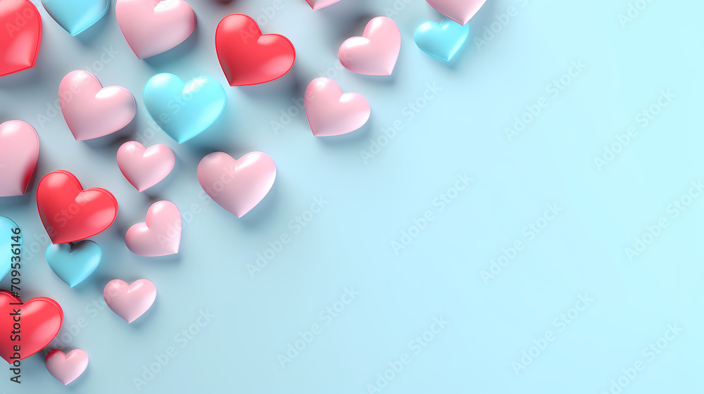 Valentine's Day, love and romance background, background with heart shapes Valentine's Day, love and romance background, background with heart shapes