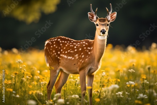 Graceful Deer in Meadow