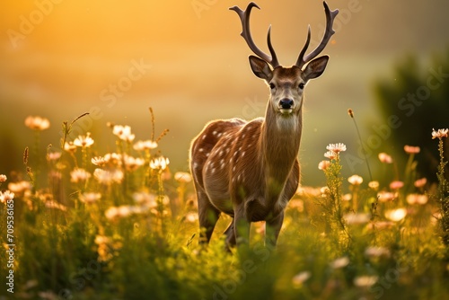 Graceful Deer in Meadow