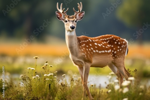 Graceful Deer in Meadow