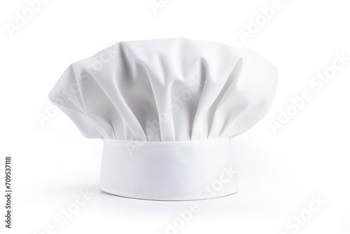 Isolated white chef's hat on white background