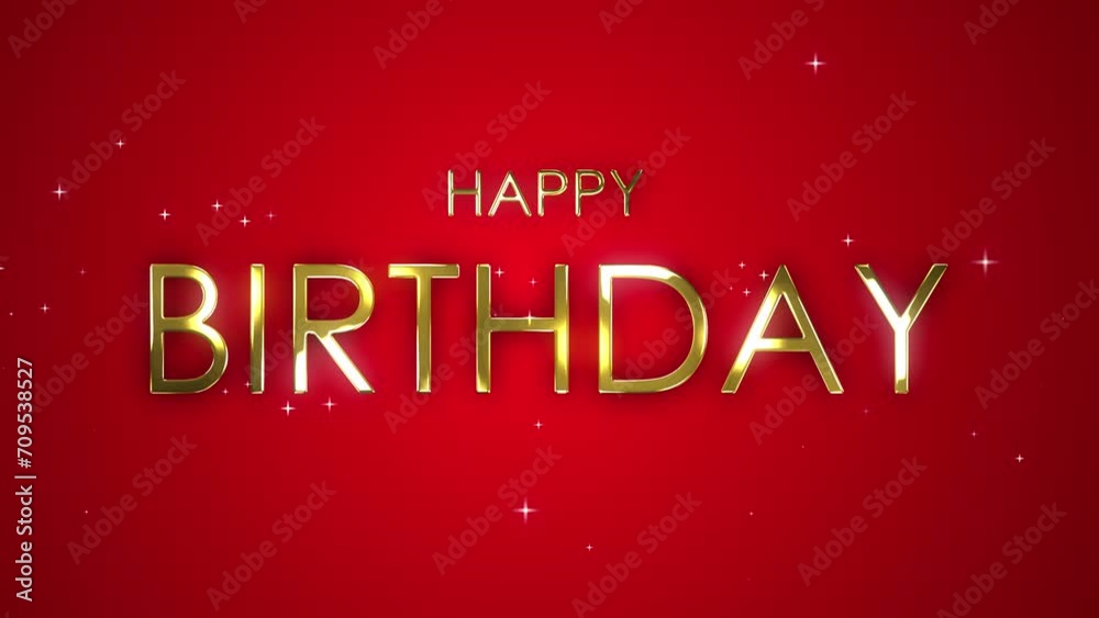 Birthday gold birthday Animation Happy birthday gold birthday wishes