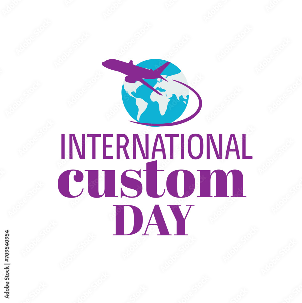 Fototapeta premium International Customs Day Celebration banner, poster, sign, symbol, icon with vector illustration.