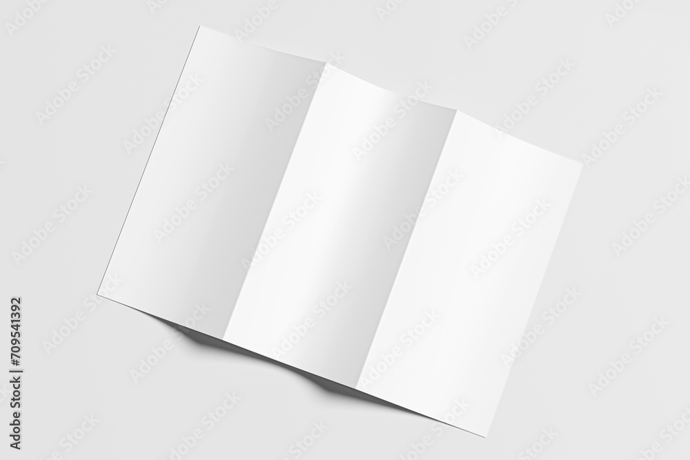 A4 TRIFOLD BROCHURE BLANK MOCKUP A4 TRIFOLD BROCHURE BLANK MOCKUP