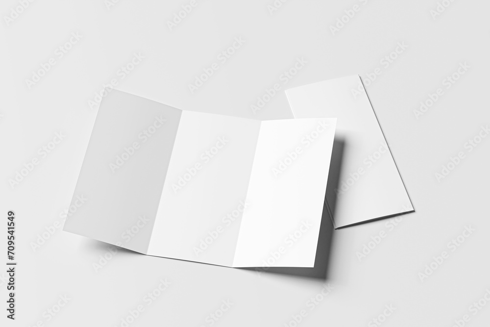 A4 TRIFOLD BROCHURE BLANK MOCKUP A4 TRIFOLD BROCHURE BLANK MOCKUP