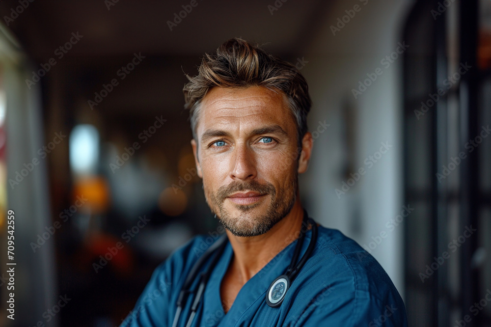 mugshot of a male nurse at a clinics mugshot of a male nurse at a clinics
