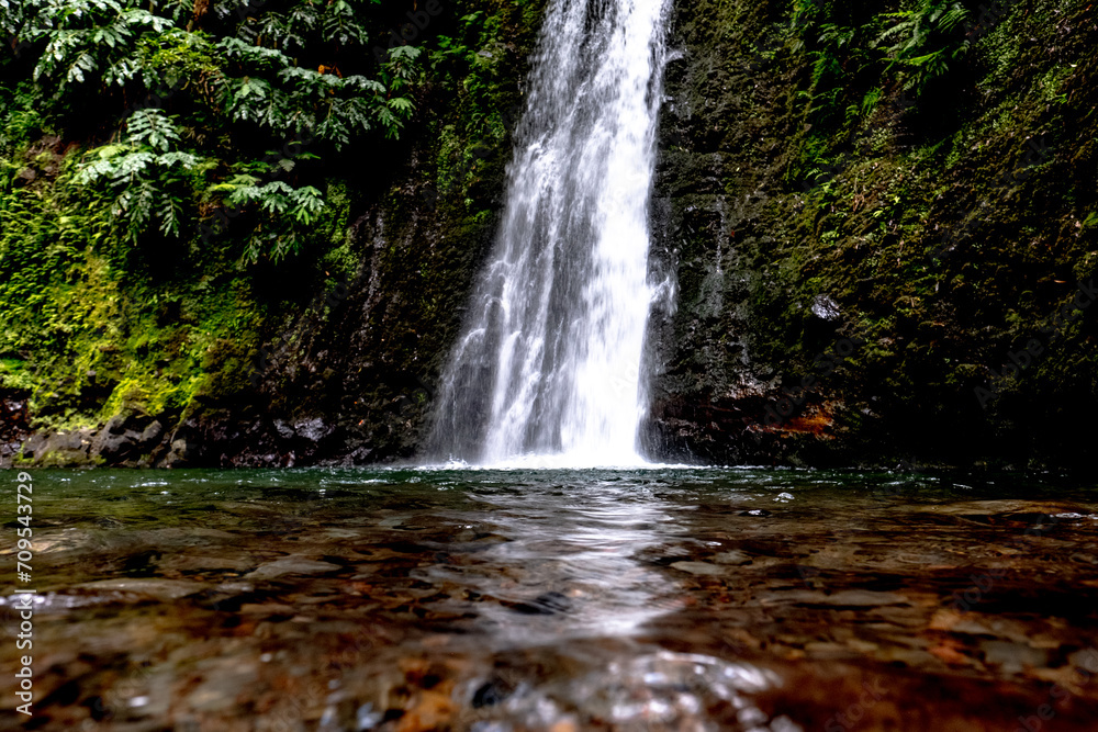 Natural waterfall of the Azores